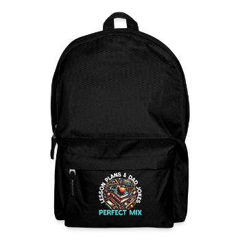 Vaterschaft Schul-Lehrers Zum Vatertag - Rucksack - Schwarz - Vorne