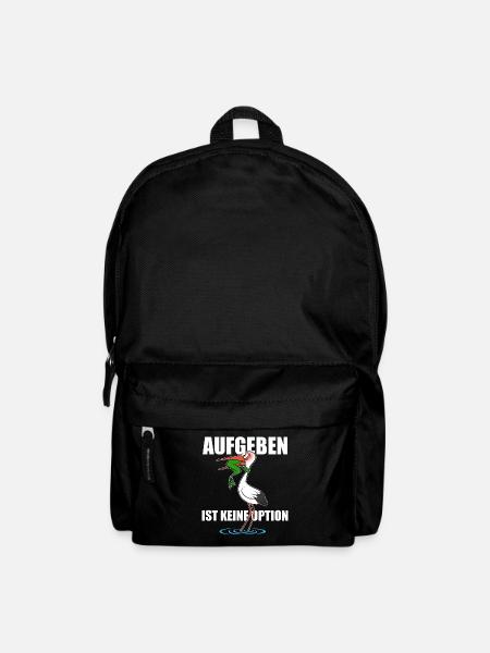 Frosch und Storch - Aufgeben ist keine Option - Rucksack - Schwarz
