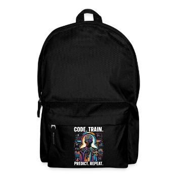 Künstliche Intelligenz, Ki, Maschinelles Lernen - Rucksack - Schwarz - Vorne