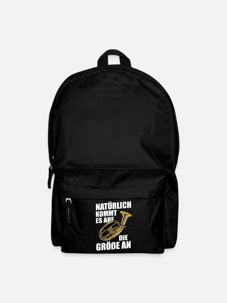 Tenorhorn Tenorhornist Horn Instrument - Rucksack - Schwarz