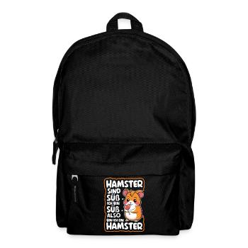 Hamster Golden Hamster Dwarf Hamster - Backpack - black - Front