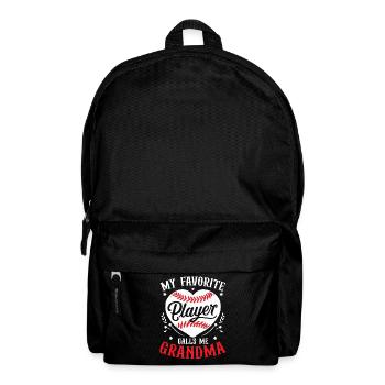 Baseball Granny Sports Baseball Lover Grandma - Backpack - black - Front