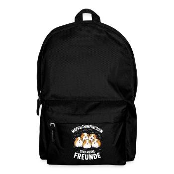 Cochon d’Inde Shorthair Longhair Chiens à crête - Sac à dos - noir - Devant