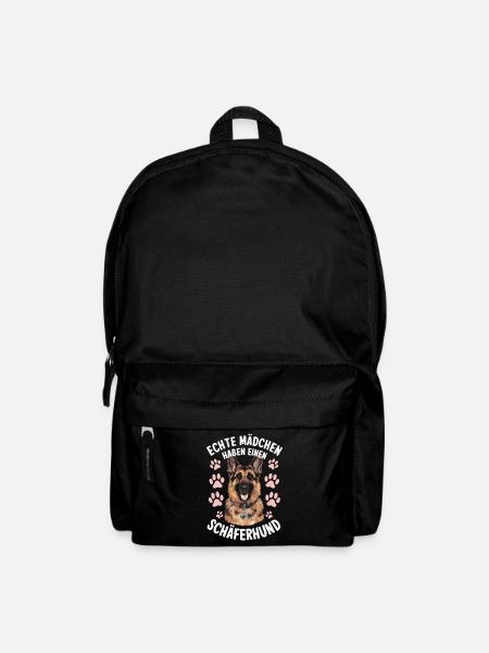 Deutscher Schäferhund Hund Malinois Hunde - Rucksack - Schwarz
