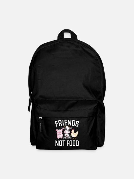 Vegetarisch Vegan Veggie Vegetarier - Rucksack - Schwarz