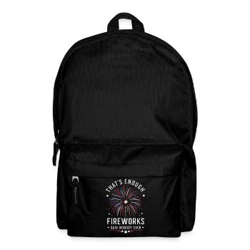 Pyrotechnics Fireworks Pyrotechnics - Backpack - black - Front