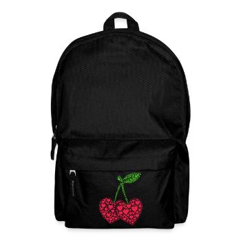 Kirsche Kirschen Früchte Essen - Rucksack - Schwarz - Vorne