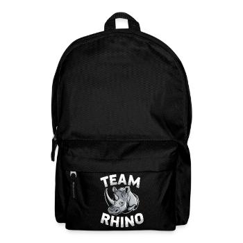 Nashorn Rhinozeros - Rucksack - Schwarz - Vorne