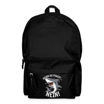 Hai Haifisch Haie Haifische - Rucksack - Schwarz - Vorne