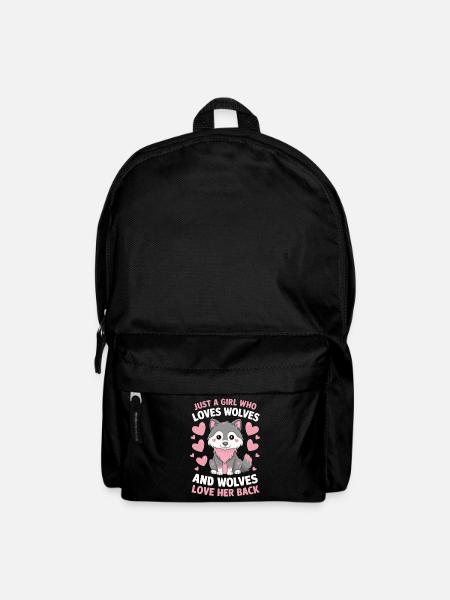 Wolf Wölfe Tier Jaulen - Rucksack - Schwarz