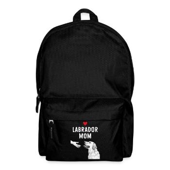 Labrador Hund - Rucksack - Schwarz - Vorne