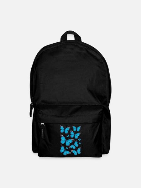 papillon monarque papillon papillons colorés - Sac à dos - noir