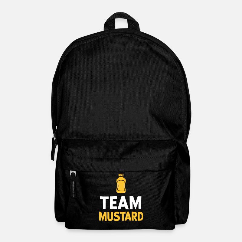 Senf Gelber Senf Lecker Essen Scharfer Senf - Rucksack - Schwarz