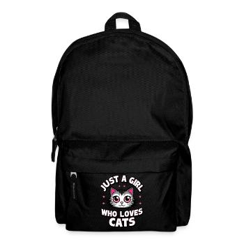 Chat Chats Amoureux Chat Propriétaire Chaton - Sac à dos - noir - Devant