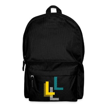 Buchstabe L - Rucksack - Schwarz - Vorne