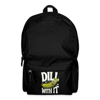 Cucumber Pickle Pickle Food Dill - Backpack - black - Front