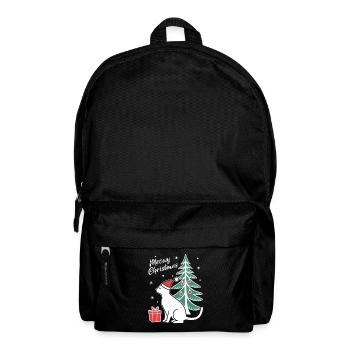Meowy Christmas - Gift with Cat - Backpack - black - Front
