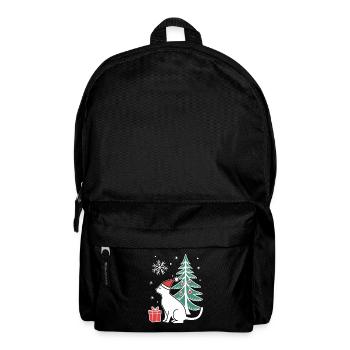 Meowy Christmas - Gift with Cat - Backpack - black - Front