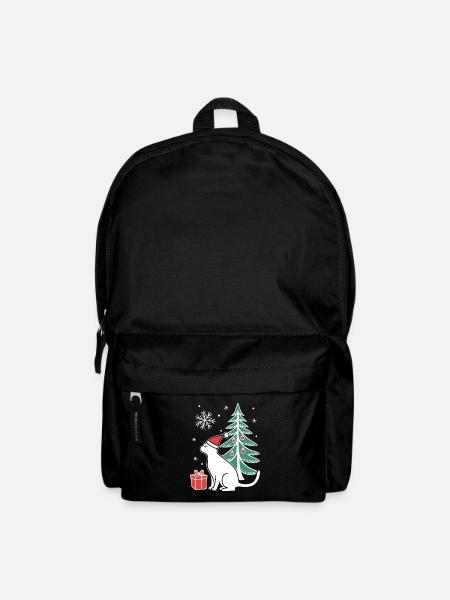 Meowy Christmas - Geschenk mit Katze - Rucksack - Schwarz