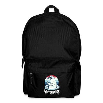 Eisbaden Eisbad Winterbader Cartoon - Rucksack - Schwarz - Vorne