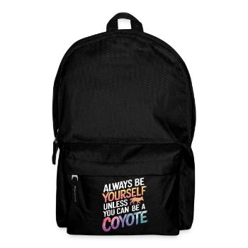 Kojote Tier Lustig - Rucksack - Schwarz - Vorne