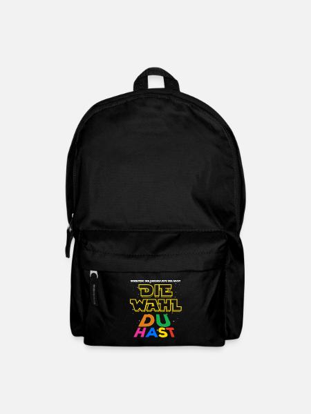 Die Wahl du hast - Wähler - bunt - Vielfalt - Rucksack - Schwarz