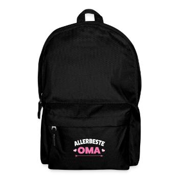 Oma Familie Großeltern Geschenk - Rucksack - Schwarz - Vorne