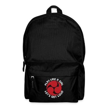 TAIKO MITSUDOMOE RED GRAPHIC Illustration - Backpack - black - Front