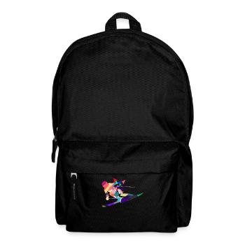 Skieur skieuse Ski ski vacances cadeau - Sac à dos - noir - Devant