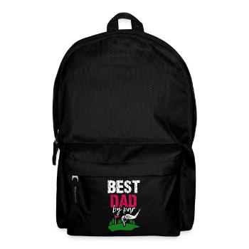 Golf Golfer Golf Ball Golf Course Golf Club Caddy - Backpack - black - Front