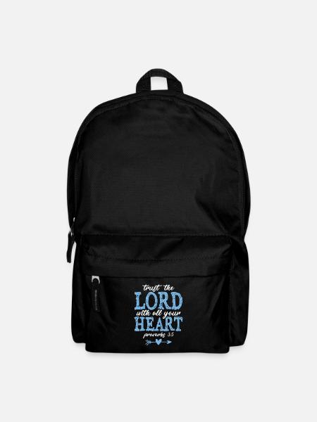 Bible verse Faith God love - Backpack - black