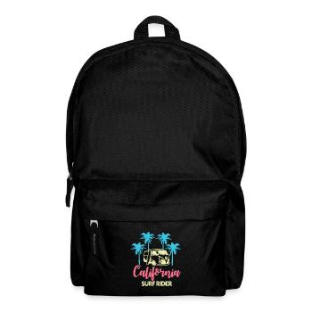 California USA America West Coast Beach Surf Rider - Backpack - black - Front