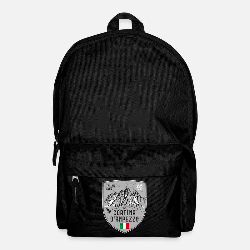 Cortina d Ampezzo Monte Cristallo Italien Wappen - Rucksack - Schwarz