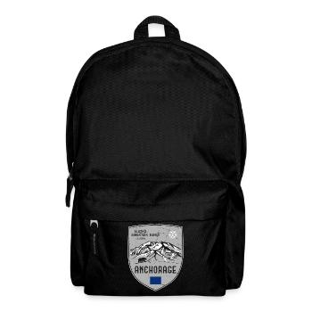 Alaska St. Elias USA Coat of Arms - Backpack - black - Front