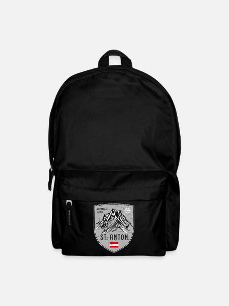 St. Anton Patteriol Österreich Wappen - Rucksack - Schwarz