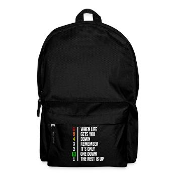 Motorcyclist Gift Gear Shift Motivation - Backpack - black - Front