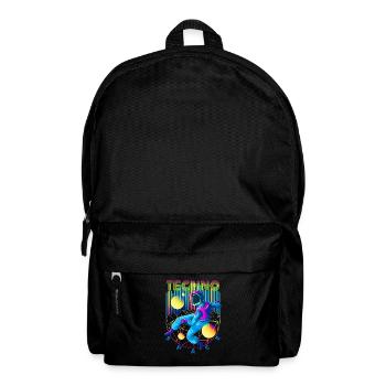 Techno Weltraum - Rucksack - Schwarz - Vorne