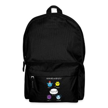 Immunsystem Zellen des Körpers, Biologie - Rucksack - Schwarz - Vorne