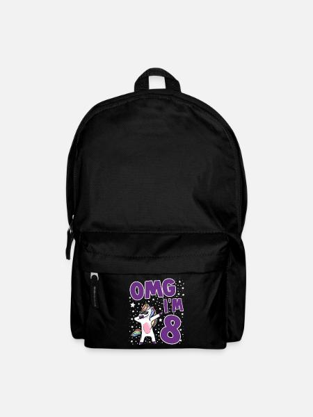 OMG I AM 8 - Rucksack - Schwarz