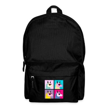 Pop-Art - Lama avec lunettes de soleil - Sac à dos - noir - Devant