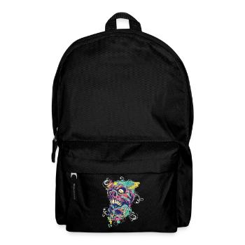 Grafitti Totenkopf Skull Geschenk - Rucksack - Schwarz - Vorne