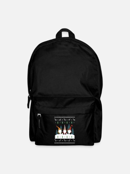 Ugly Christmas Gnomies Geschenk - Rucksack - Schwarz