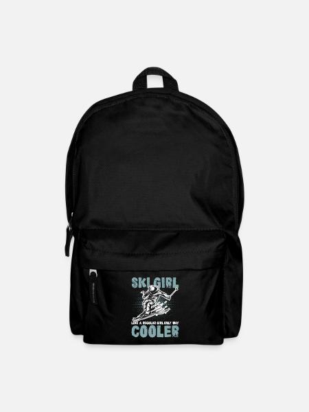 Ski Girl Skiing - Rucksack - Schwarz