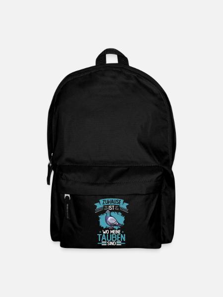 Zuhause ist wo meine Tauben sind - Rucksack - Schwarz