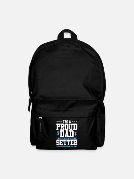 Volleyball papa - Rucksack - Schwarz