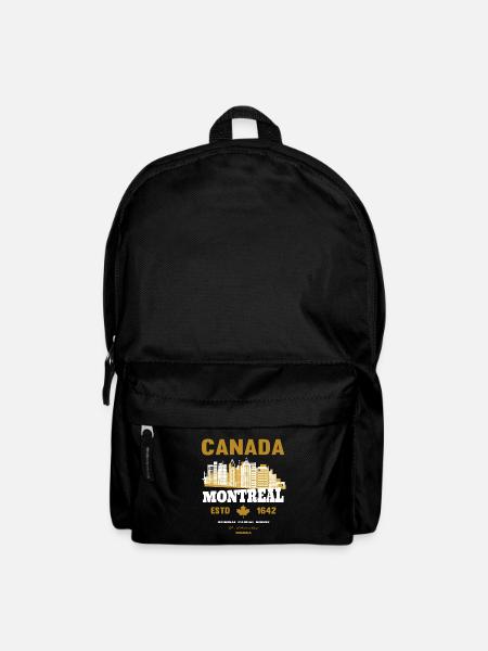 cadeau de hockey sur glace canada montréal - Sac à dos - noir