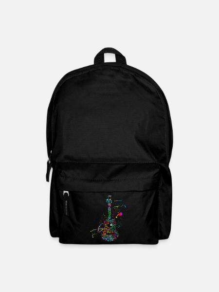 Gitarren TShirt, EGitarrist und Musik Band - Rucksack - Schwarz