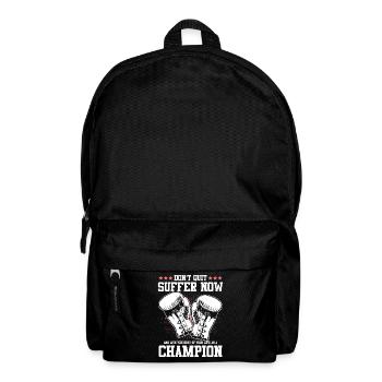 Boxing boxing gloves - Backpack - black - Front