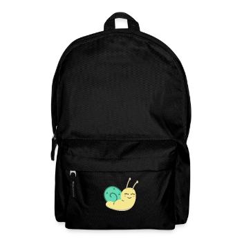 Cute snail girl baby snail gift - Backpack - black - Front