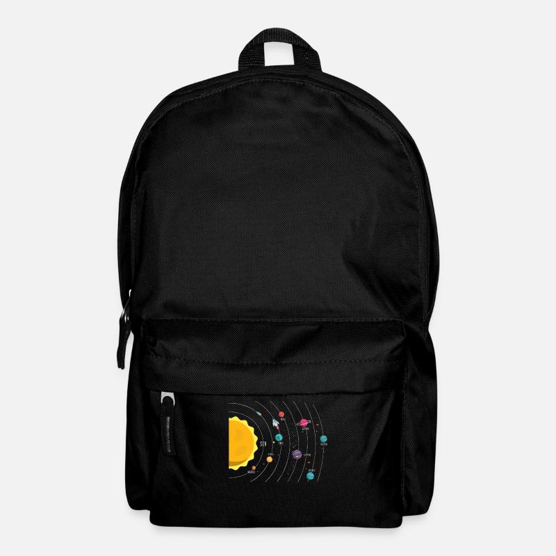 Système solaire, planète, planète, soleil, terre - Sac à dos - noir